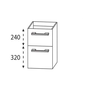 Laguna Neo Unterschrank - 30 cm Skizze