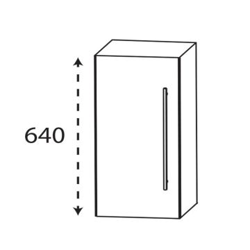 Laguna Ergänzungsschrank Oberschrank - 40 cm Skizze