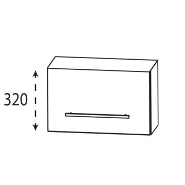 Laguna Ergänzungsschrank Oberschrank - 60 cm Skizze