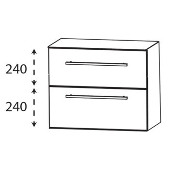 Laguna Ergänzungsschrank Unterschrank - 60 cm Skizze