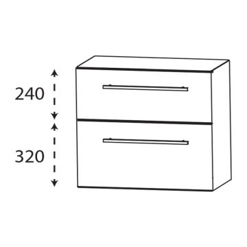Laguna Ergänzungsschrank Unterschrank - 60 cm Skizze