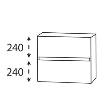 Laguna Ergänzungsschrank Unterschrank - 40 cm Skizze
