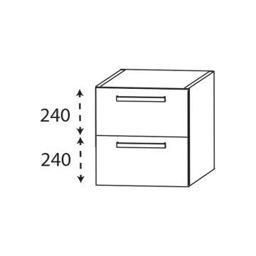 Laguna Platino 2.0 Plattenunterschrank - 30 cm Skizze