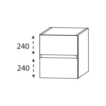 Laguna Platino 2.0 Plattenunterschrank - 40 cm Skizze