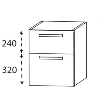 Laguna Platino 2.0 Plattenunterschrank - 90 cm Skizze