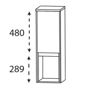 Laguna Pronto Highboard - 32,5 cm Skizze