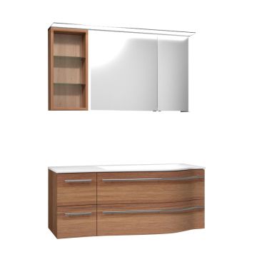 Laguna Laola Badmöbel Set  - 120 cm, Spiegelschrank Serie B links