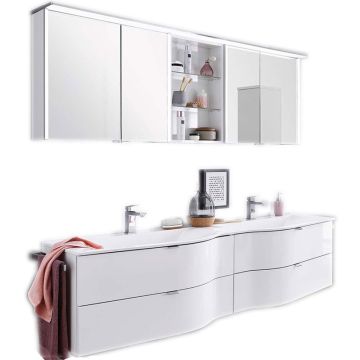 Laguna Laola Badmöbel Set 2 180 cm mit Spiegelschrank Serie A