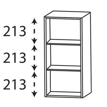 Laguna modern classic Regal - 40 cm, 2 feste Fachbden Skizze