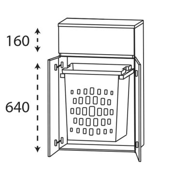 Laguna Highline 150 Highboard - 60 cm Skizze