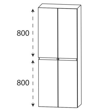 Laguna Highline 150 Hochschrank - 60 cm Skizze