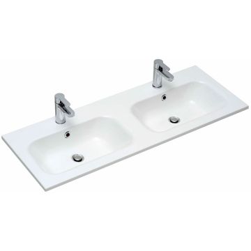 Pelipal Serie 6110 Mineralmarmor-Doppelwaschtisch 121 cm