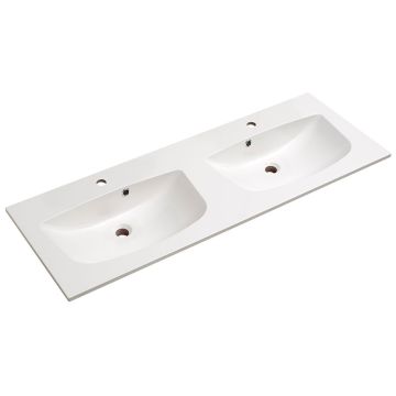 Pelipal Serie 6025 Mineralmarmor-Doppelwaschtisch 132 cm