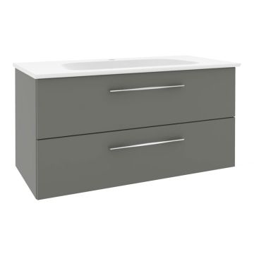 Pelipal PCON Mineralmarmor-Waschtisch mit Unterschrank 92 cm