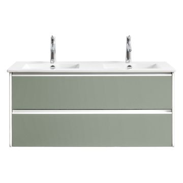 Pelipal Serie 6040 Doppelwaschtisch mit Unterschrank 121 cm