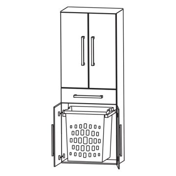 Puris Fine Line Hochschrank - 60 cm Skizze