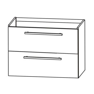 Puris Fine Line Waschtischunterschrank - 60 cm Skizze