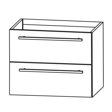 Puris Fine Line Waschtischunterschrank - 60 cm Skizze