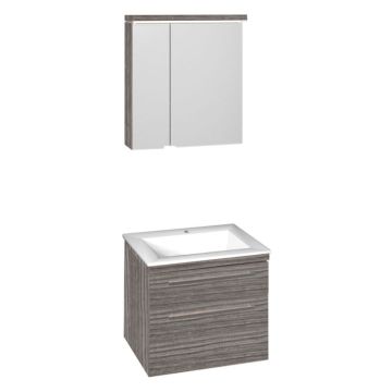 Puris Cool Line Badmöbel Set 60 cm Spiegelschrank Serie B