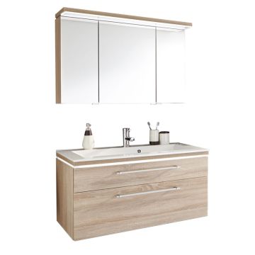 Puris Cool Line Badmöbel Set 90 cm Spiegelschrank Serie B