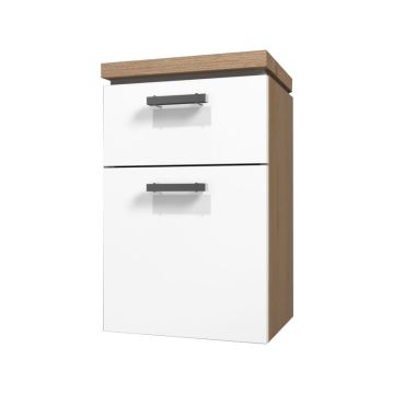 Puris Cool Line Unterschrank 30 cm, mit 1 Schubkasten und 1 Auszug