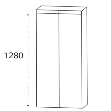 Puris Kera Plan Mittelschrank - 60 cm Skizze