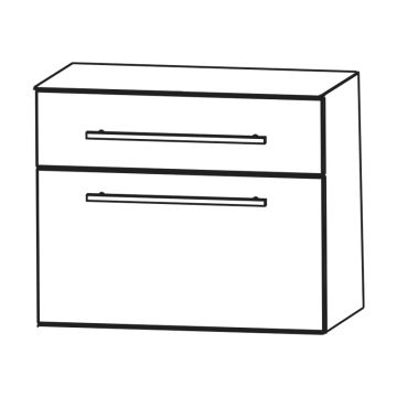 Puris Kera Plan Unterschrank - 60 cm, mit 1 Schubkasten, 1 Auszug Skizze