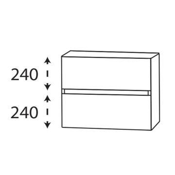 Puris Kera Plan Unterschrank - 60 cm Skizze