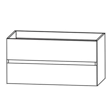 Puris Kera Plan Plattenunterschrank - 100 cm Skizze