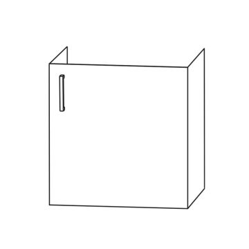 Puris Kera Plan Waschtischunterschrank - 53 cm Skizze