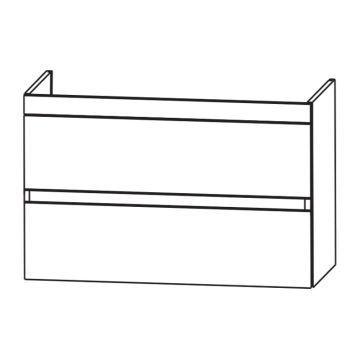 Puris Kera Plan Waschtischunterschrank - 100 cm Skizze