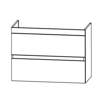 Puris Kera Plan Waschtischunterschrank - 60 cm Skizze