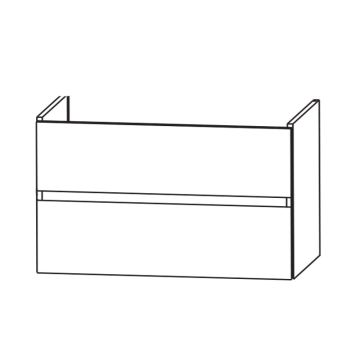 Puris Kera Plan Waschtischunterschrank - 60 cm Skizze