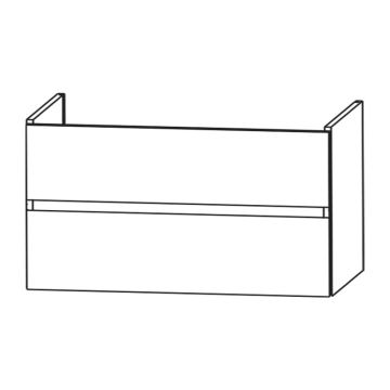 Puris Kera Plan Waschtischunterschrank - 78 cm Skizze