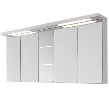 Puris Swing Spiegelschrank mit 4 Doppelspiegeltüren 180 cm