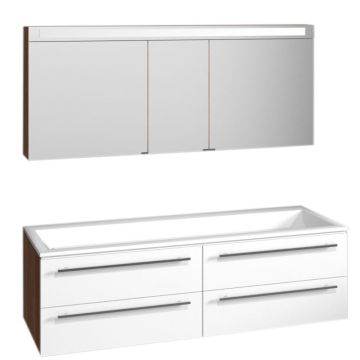 Puris Star Line Badmöbel Set 140 cm mit Spiegelschrank