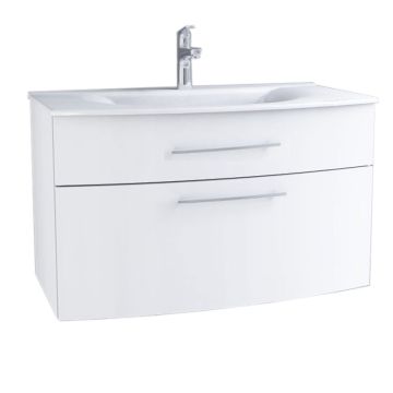 Puris Classic Line Waschtischunterschrank Set 90 cm mit 2 Auszügen