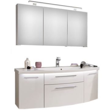 Puris Vuelta Badmöbel Set 1 - 141 cm, Spiegelschrank Serie A, B oder C