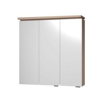 Puris Quada Spiegelschrank 70 cm mit Gesimsboden