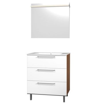 Puris Quada Badmöbel Set 1-1 - 72 cm, Flächenspiegel