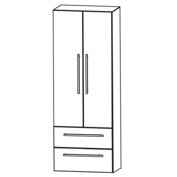 Puris Fine Line Hochschrank - 60 cm Skizze