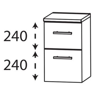 Puris Protection1 Unterschrank 30 cm Skizze