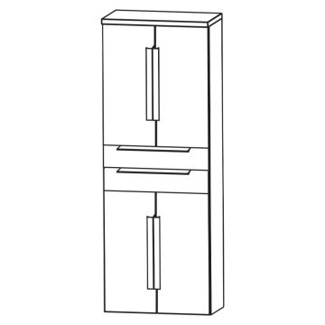 Puris Rounds Hochschrank - 60 cm Skizze