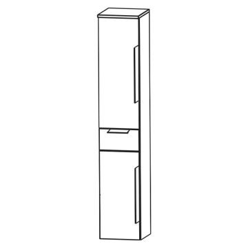 Puris Rounds Hochschrank - 30 cm Skizze
