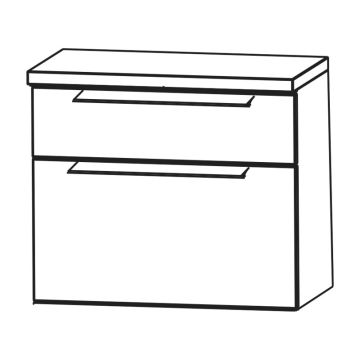 Puris Rounds Unterschrank - 60 cm Skizze