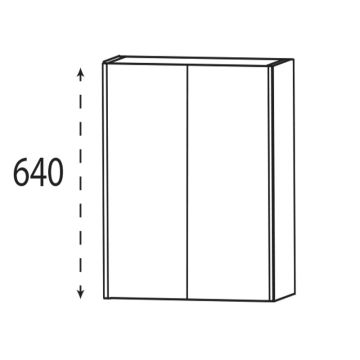 Puris New Xpression Oberschrank - 62 cm Skizze