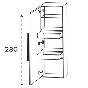 Puris Cmano Mittelschrank - 40 cm Skizze
