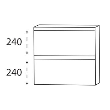 Puris Cpuro Unterschrank - 60 cm Skizze