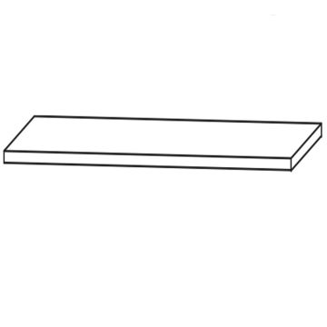 Puris Vialli Waschtischplatte - 100,8 cm Skizze