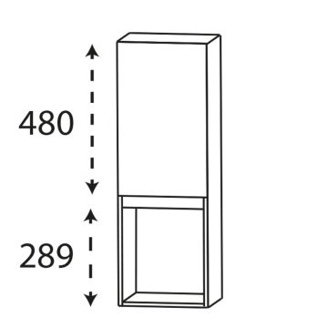 Puris Vialli Oberschrank - 30 cm Skizze